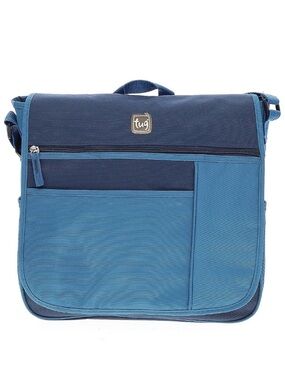 Blue Two-Tone Tug Messenger Bag